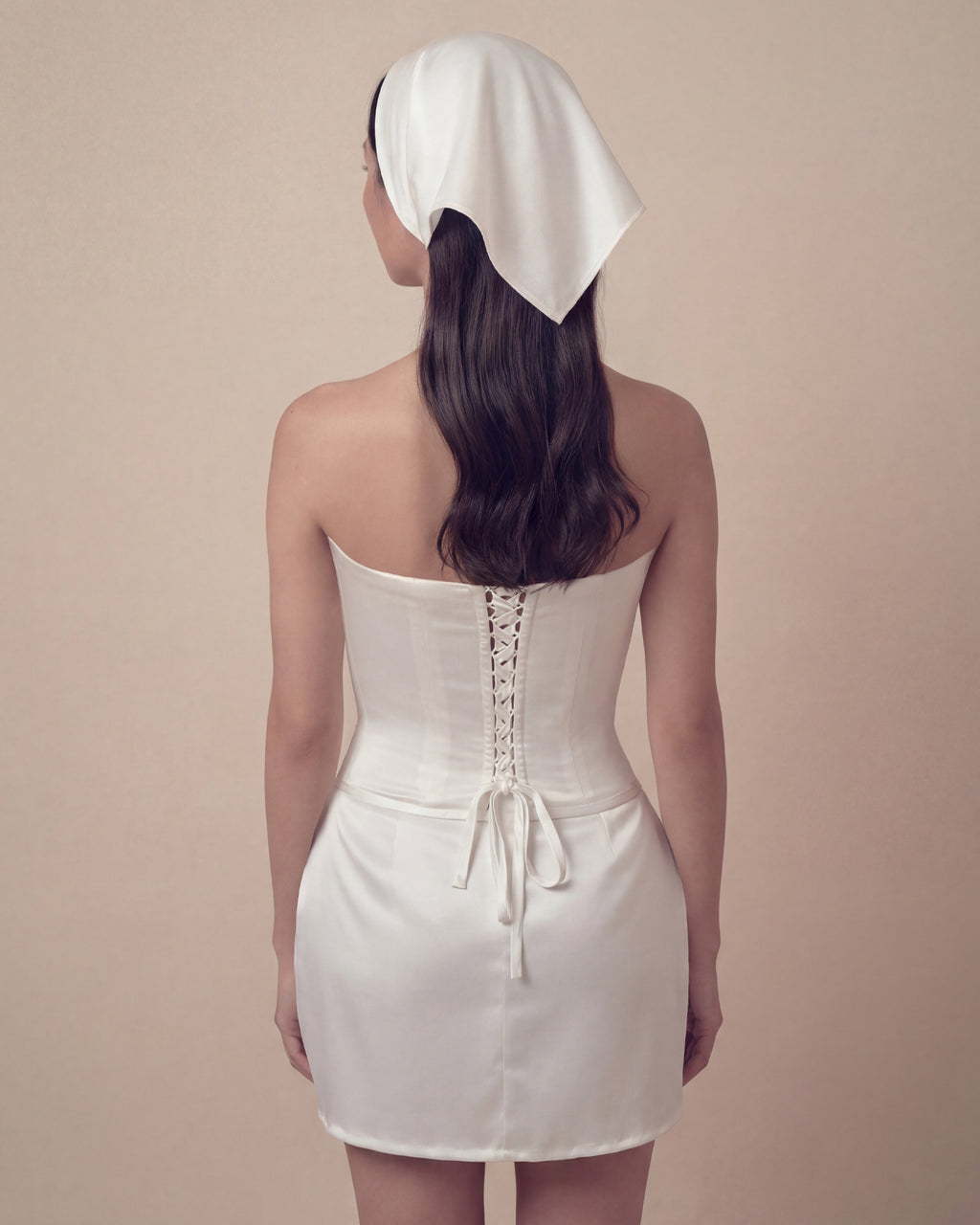 Headscarf | Tied Liquid Satin Headpiece