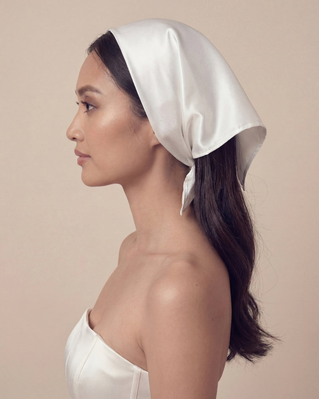 Headscarf | Tied Liquid Satin Headpiece