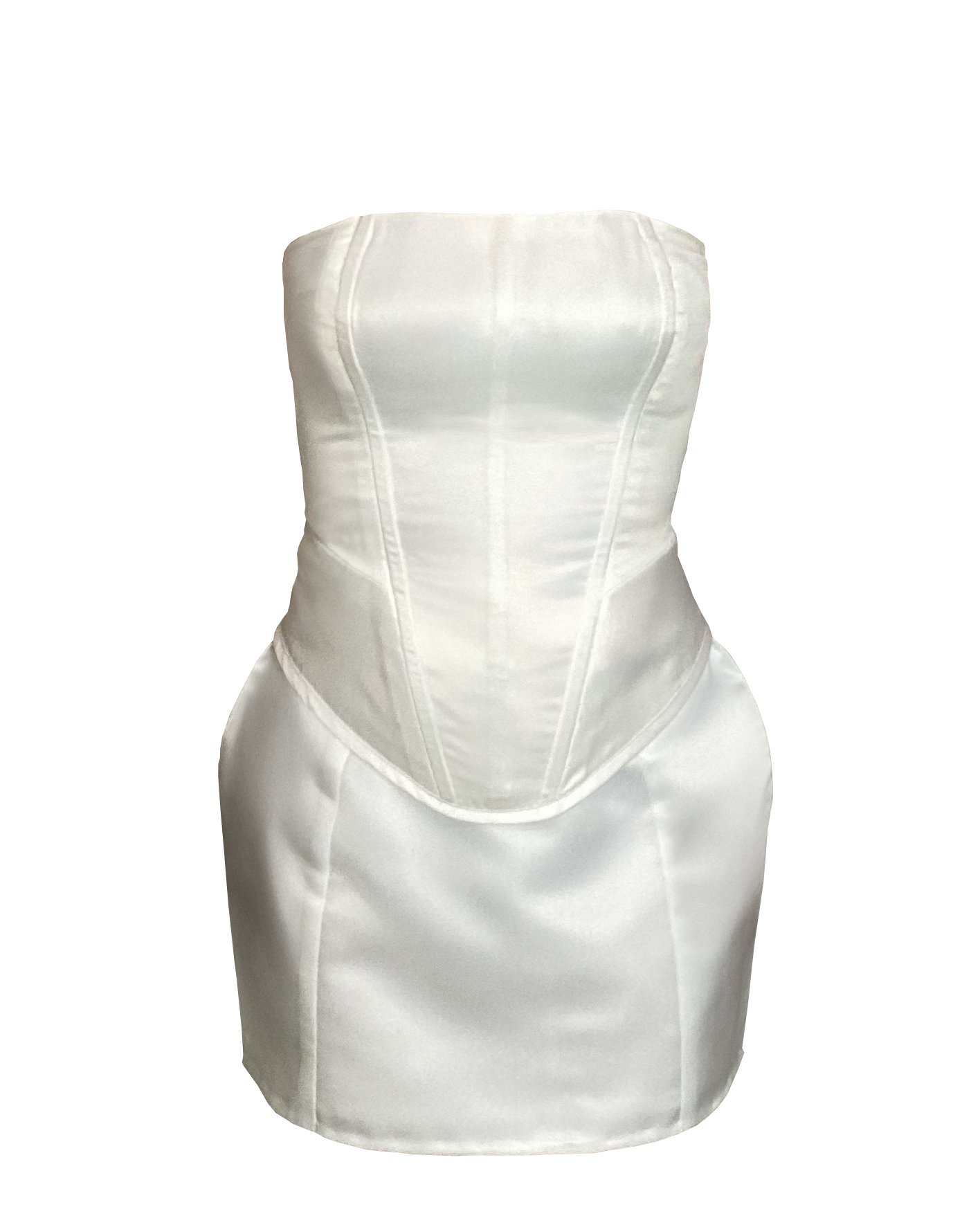 Seville Corset Top | Duchess Satin Basque Waist Corset