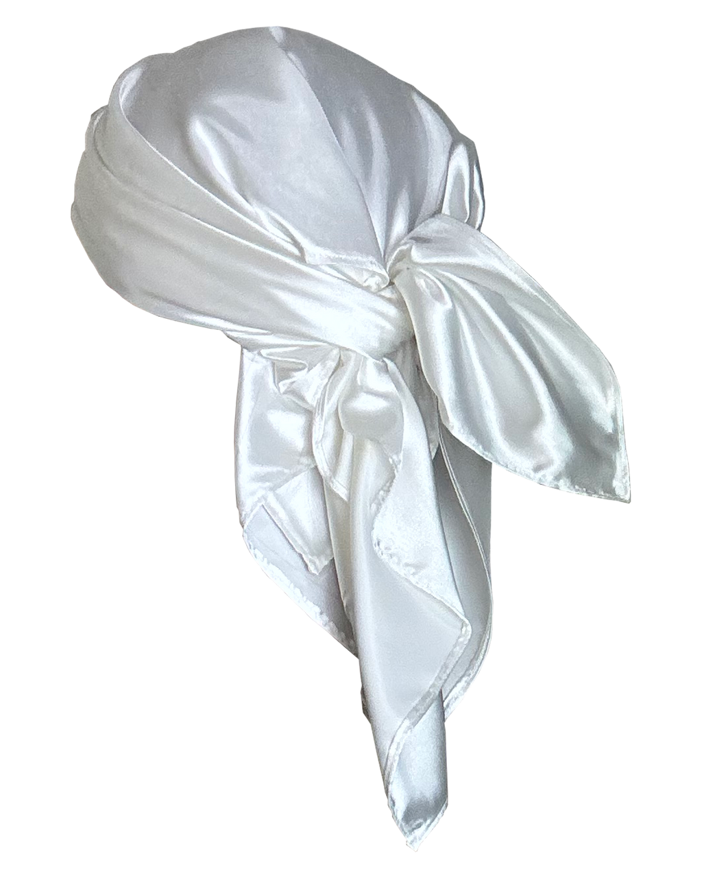 Large Headscarf | Tied Liquid Satin Headpiece
