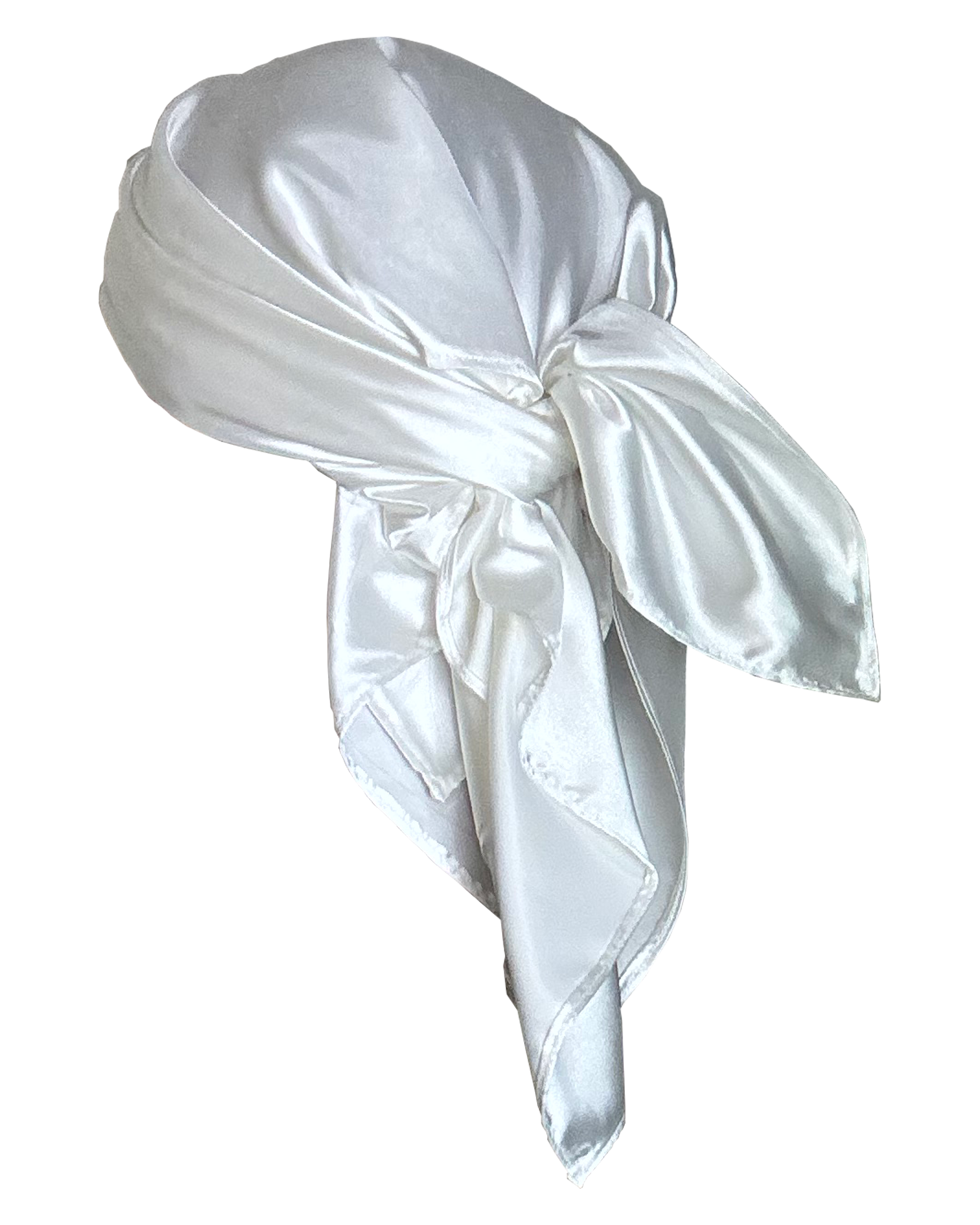 Large Headscarf | Tied Liquid Satin Headpiece