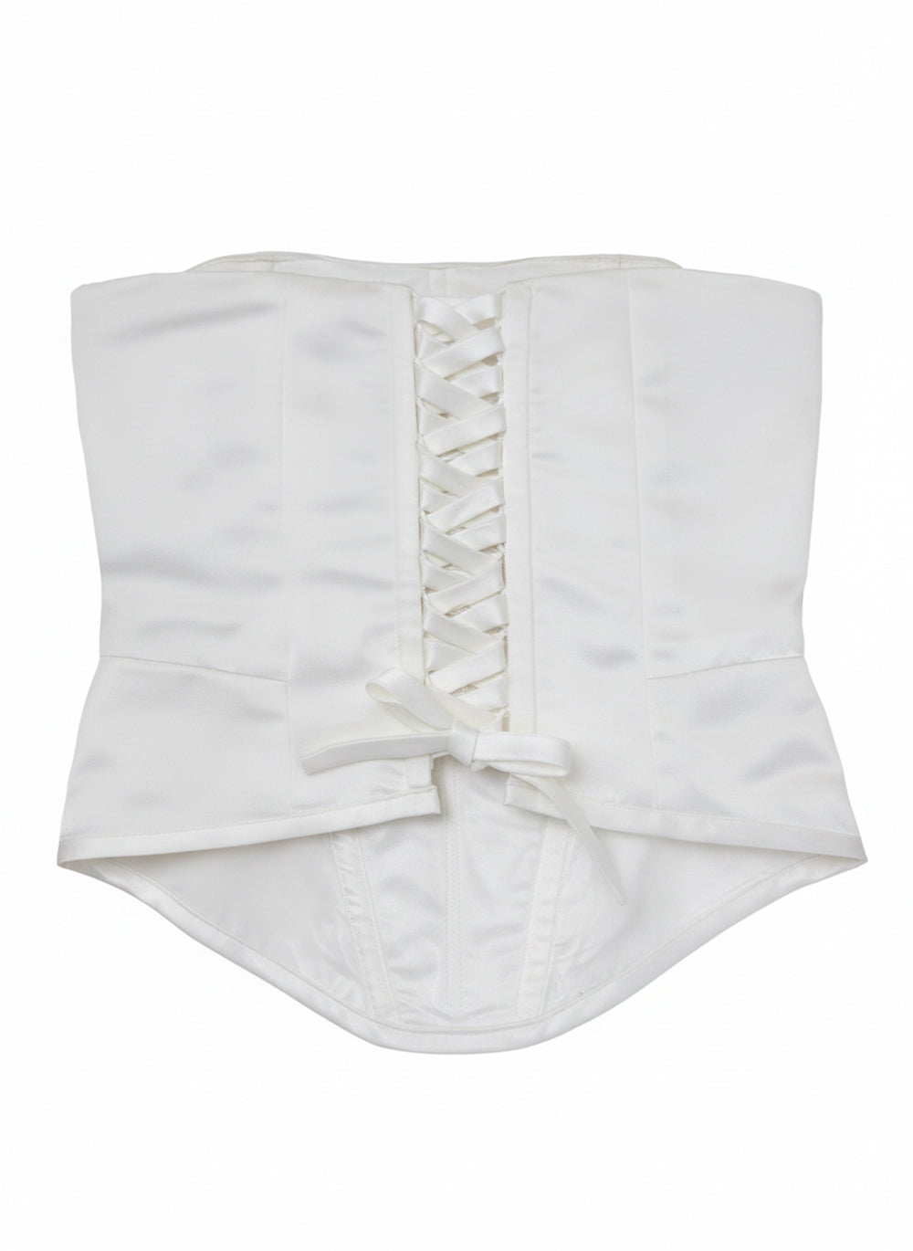 Seville Corset Top | Duchess Satin Basque Waist Corset