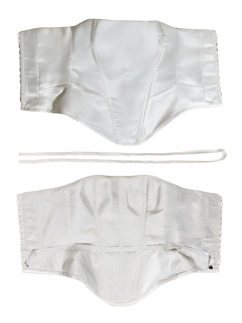 Seville Corset Top | Duchess Satin Basque Waist Corset