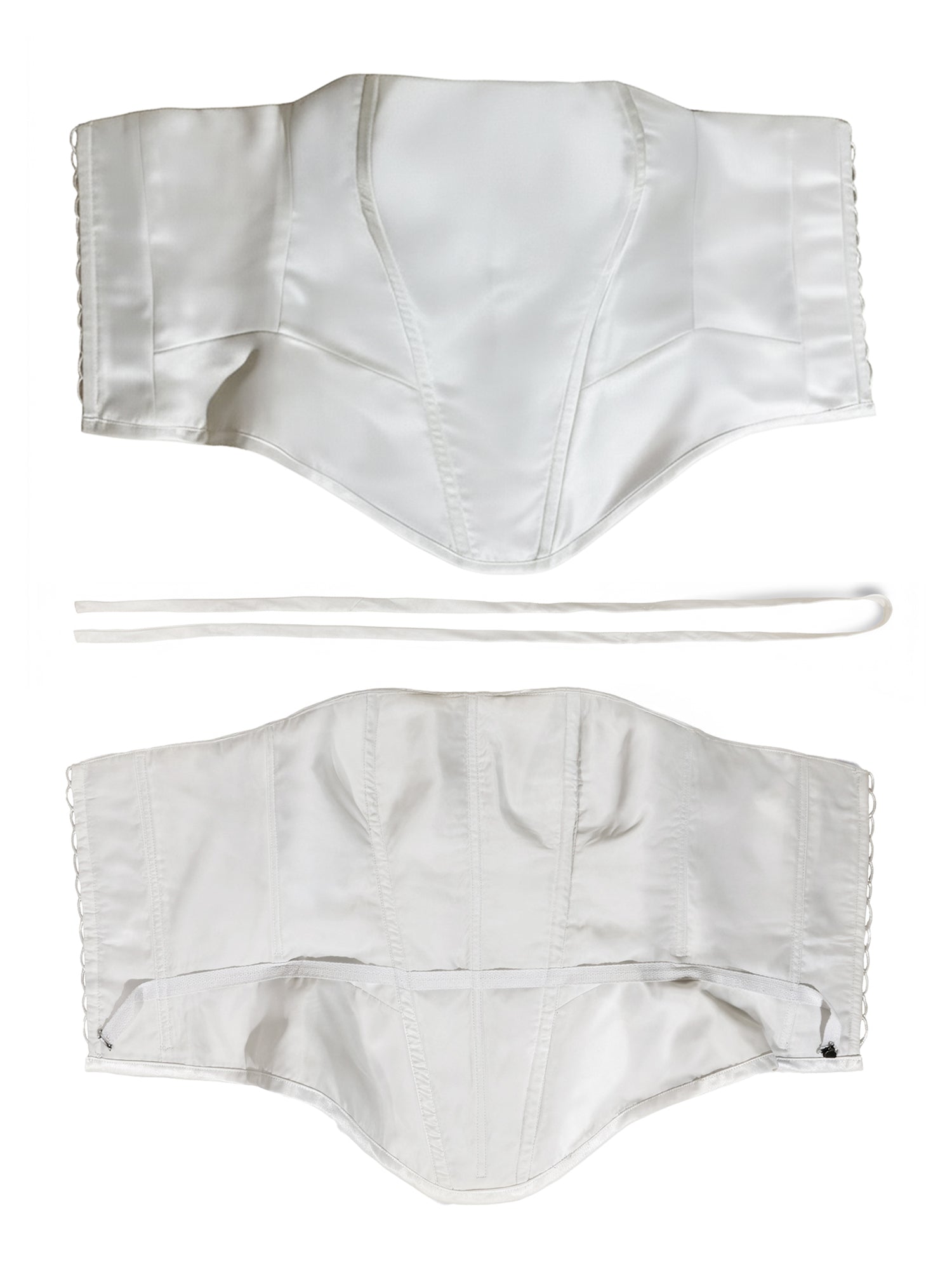 Seville Corset Top | Duchess Satin Basque Waist Corset