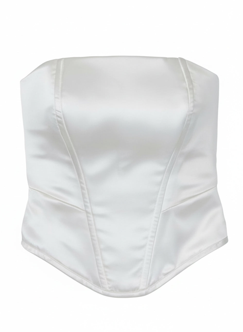 Seville Corset Top | Duchess Satin Basque Waist Corset