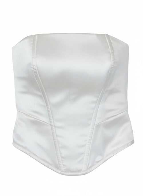 Seville Corset Top | Duchess Satin Basque Waist Corset