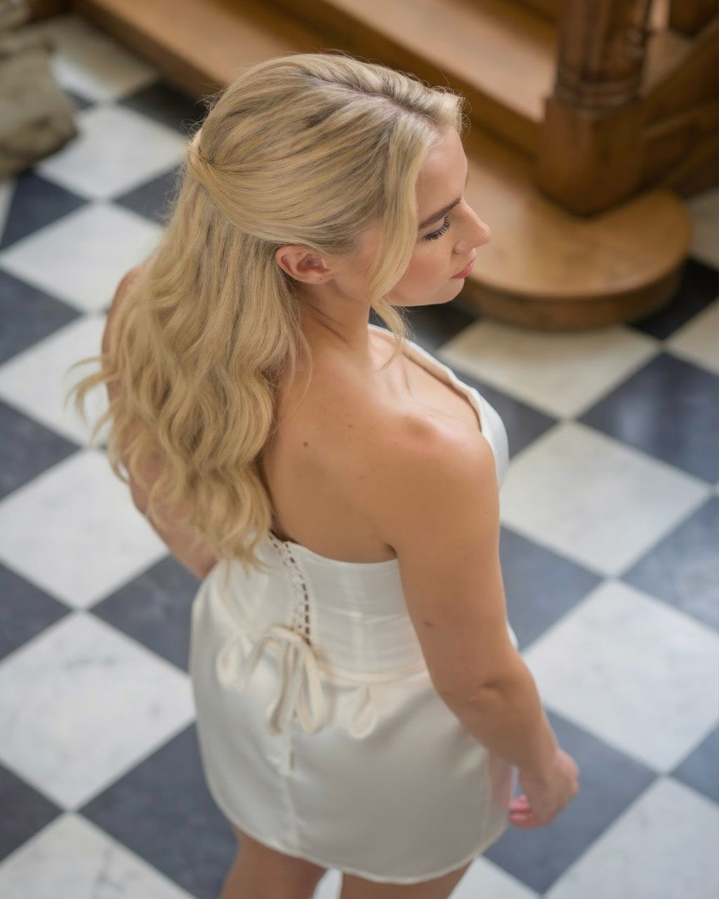 Seville Corset Top | Duchess Satin Basque Waist Corset
