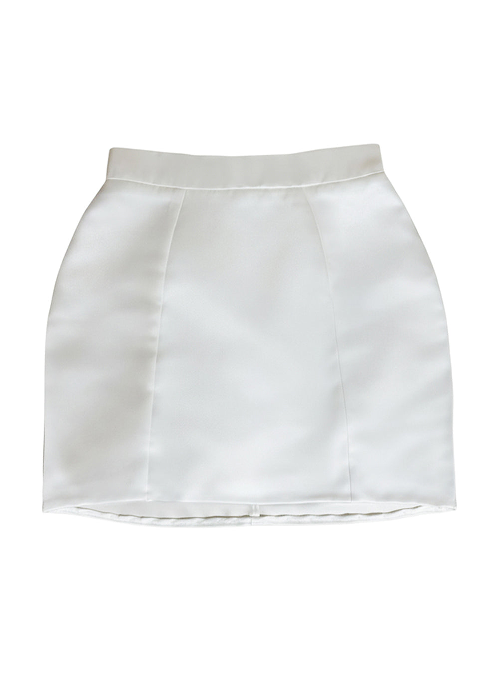 Seville Mini Skirt | Duchess Satin High Waisted Mini