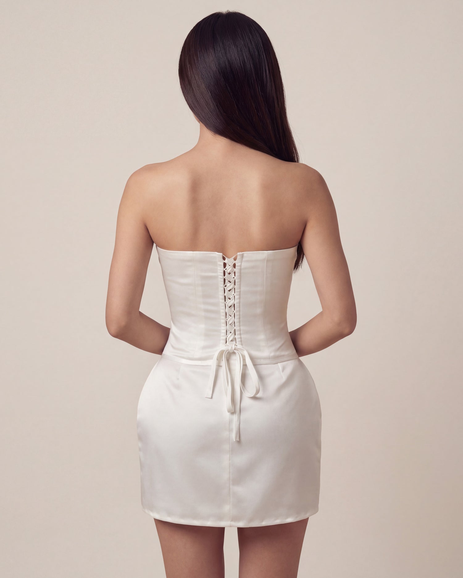 Seville Corset Top | Duchess Satin Basque Waist Corset