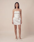 Seville Mini Skirt | Duchess Satin High Waisted Mini