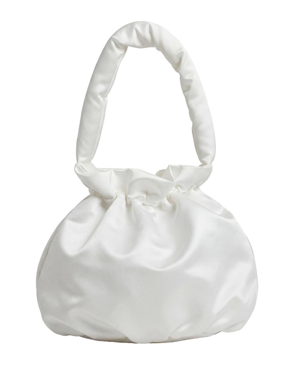 Large Bubble Bag | Duchess Satin Gathered Hand Bag
