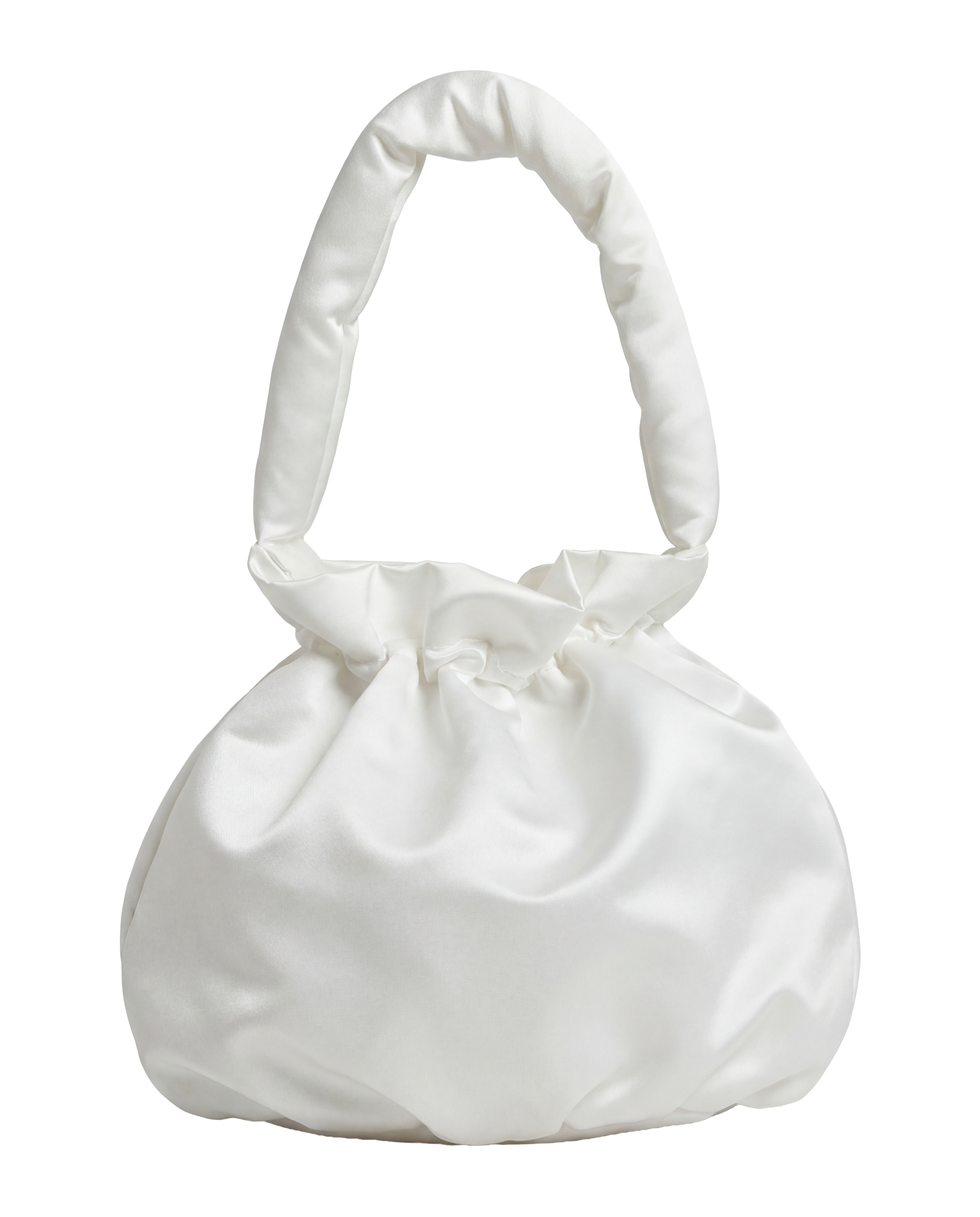 Large Bubble Bag | Duchess Satin Gathered Hand Bag